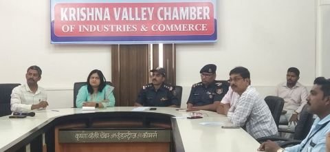 Krishna Valley Chamber N.D.R.F. The team completed a workshop on disaster management.